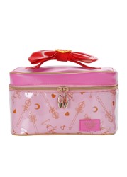 Japanese sailor moon make up bag leather cosmetic storage bag cute cartoon large capacity cosmetic bag