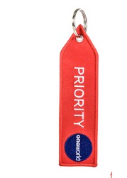 Priority Luggage Embroidery Travel Luggage Tag Boxes Red Orange Purple Star Alliance One World Skyteam Key Chain Keyring