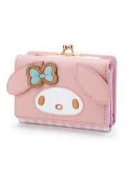 Ladies Girls Small Wallet Cartoon Cute Cat Coin Purse Folding Purse Female Small Girl Bag Purse Card Holder