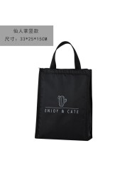 Contracted Style Insulated Lunch Bag Durable Bento Pouch Thermal Insulated Women Men Lunch Box Shopping Cooler Bag Lunch Container