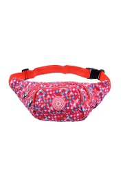 Printed Running Waist Belt Bag Belly Pouch Woman Jogging Fanny Pack Hiking Fanny Pack Morse Code Chest Bag Lady Bombagh Shoulder Bags