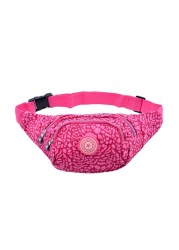 Printed Running Waist Belt Bag Belly Pouch Woman Jogging Fanny Pack Hiking Fanny Pack Morse Code Chest Bag Lady Bombagh Shoulder Bags