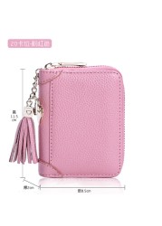 Fashion Card Bag Women Men Credit Card Holder Genuine Leather Large Capacity Business ID Holders Organizer 20 Bits/40bits/60pcs