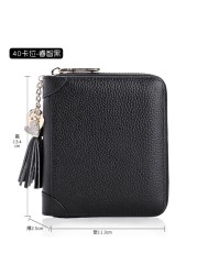 Fashion Card Bag Women Men Credit Card Holder Genuine Leather Large Capacity Business ID Holders Organizer 20 Bits/40bits/60pcs