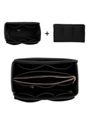 New Popular Women Makeup Organizer Felt Cloth Insert Bag Multifunction Travel Cosmetic Bag Girl Toiletry Storage Liner Bags