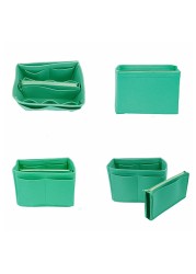 New Popular Women Makeup Organizer Felt Cloth Insert Bag Multifunction Travel Cosmetic Bag Girl Toiletry Storage Liner Bags