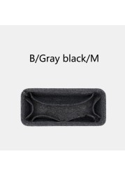 BAMADER Handbag Insert Women Makeup Organizer Felt Insert Bag Liner Travel Organizer Portable Cosmetic Bag Shaper for Neonoe