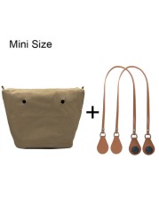 1 Set Lining Fabric Insert Interior Pocket with 85cm Obag Long Handles Microfiber Leather Handles for Classic Small O Bag Accessories