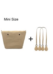 1 Set Lining Fabric Insert Interior Pocket with 85cm Obag Long Handles Microfiber Leather Handles for Classic Small O Bag Accessories