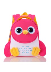 DORIKYDS 3D Penguin Backpack Kids Cute Cartoon Anti-lost School Bags 2 Size Cute Gift for Boys and Girls