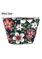 Floral trim waterproof inner insert, classic small inner pocket, handbags accessory