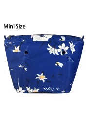 Floral trim waterproof inner insert, classic small inner pocket, handbags accessory