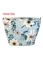 Floral trim waterproof inner insert, classic small inner pocket, handbags accessory