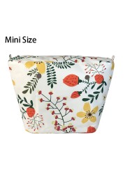 Floral trim waterproof inner insert, classic small inner pocket, handbags accessory