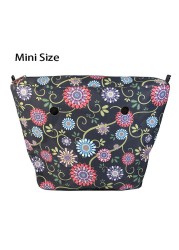 Floral trim waterproof inner insert, classic small inner pocket, handbags accessory