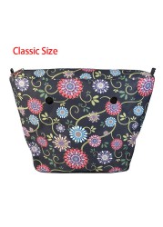 Floral trim waterproof inner insert, classic small inner pocket, handbags accessory