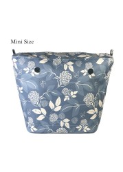 Floral trim waterproof inner insert, classic small inner pocket, handbags accessory