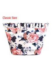 Floral trim waterproof inner insert, classic small inner pocket, handbags accessory