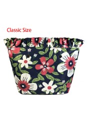 Floral trim waterproof inner insert, classic small inner pocket, handbags accessory