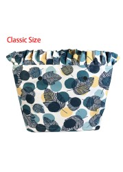 Floral trim waterproof inner insert, classic small inner pocket, handbags accessory