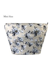 Floral trim waterproof inner insert, classic small inner pocket, handbags accessory