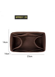 Felt Insert Bag Makeup Bag Handbag Organizer Travel Inner Purse Women Portable Storage Cosmetic Bags Tote Fit For Speedy 25 30 35