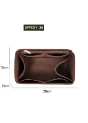 Felt Insert Bag Makeup Bag Handbag Organizer Travel Inner Purse Women Portable Storage Cosmetic Bags Tote Fit For Speedy 25 30 35