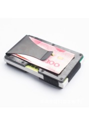 Men's Carbon Fiber Wallet Card Holder Space Design Simple Rfid Card Holder Card Holder