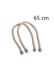 45cm/50cm/65cm/75cm cotton and hemp rope bag handles for obag bag handles accessories use