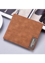 New men's wallet short casual canvas thin wallet business men's wallet