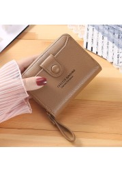 Wallet Women 2022 Lady Short Wallets Clutch Bag Money Small Purses Fold Leather Female Coin Purse Card Holder Carteira Feminina