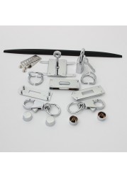 New rectangle holes hanger for bags hardware wholesale fashion set of locks fittings woman bag bags purse