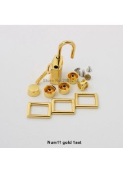 New rectangle holes hanger for bags hardware wholesale fashion set of locks fittings woman bag bags purse