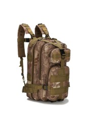 25L Army Backpack Unisex Outdoor Hiking Bag Military Tactical Trekking Bag Plaid Bag