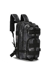 25L Army Backpack Unisex Outdoor Hiking Bag Military Tactical Trekking Bag Plaid Bag