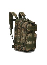 25L Army Backpack Unisex Outdoor Hiking Bag Military Tactical Trekking Bag Plaid Bag