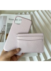 New Custom Gift Set Genuine Pebbled Leather Mobile Phone Case for 12 13 Pro Max Matched Circle/Heart Key Chain Card Holder