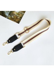 3.8cm Shoulder Strap Width 80~130cm Adjustment Belt Bag Vertical Stripe Design Contrast Color Bag Webbing Accessories