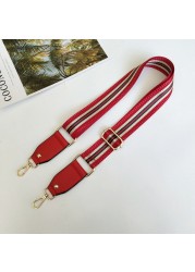 3.8cm Shoulder Strap Width 80~130cm Adjustment Belt Bag Vertical Stripe Design Contrast Color Bag Webbing Accessories