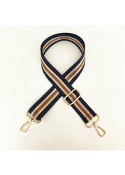 3.8cm Shoulder Strap Width 80~130cm Adjustment Belt Bag Vertical Stripe Design Contrast Color Bag Webbing Accessories