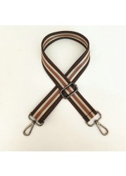 3.8cm Shoulder Strap Width 80~130cm Adjustment Belt Bag Vertical Stripe Design Contrast Color Bag Webbing Accessories