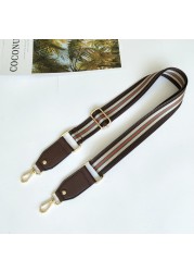 3.8cm Shoulder Strap Width 80~130cm Adjustment Belt Bag Vertical Stripe Design Contrast Color Bag Webbing Accessories