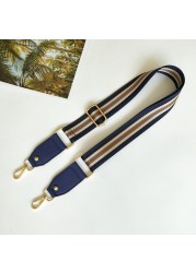 3.8cm Shoulder Strap Width 80~130cm Adjustment Belt Bag Vertical Stripe Design Contrast Color Bag Webbing Accessories