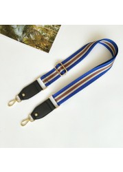 3.8cm Shoulder Strap Width 80~130cm Adjustment Belt Bag Vertical Stripe Design Contrast Color Bag Webbing Accessories