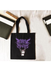 Y2K Fashion Canvas Shopping Bags Customized Logo Cloth Bag Women Shopper Anime Bag Designer Handbags Cheap Women Bags