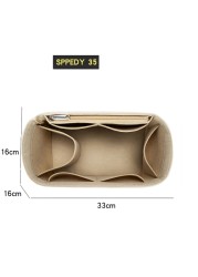 Felt Insert Bag Fit For Speedy 16 20 25 30 35 Women Bag Female Organizer For Cosmetic Pocket Mirror Keep Shape Improve Inner Space