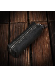 Fashion Genuine Cowhide Leather Key Bag for Men and Women High Quality Key Holder Small Business Key Case for Women Wallet