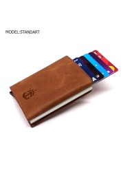 smart wallet business card holder genuine cowhide handmade smart automatic card holder men gift distributions card holder wallet wallet men card holder purse cards wallet money purse men's wallet id card holder men's wallets