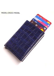 smart wallet business card holder genuine cowhide handmade smart automatic card holder men gift distributions card holder wallet wallet men card holder purse cards wallet money purse men's wallet id card holder men's wallets