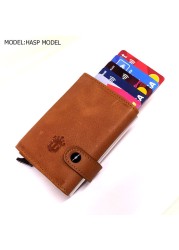 smart wallet business card holder genuine cowhide handmade smart automatic card holder men gift distributions card holder wallet wallet men card holder purse cards wallet money purse men's wallet id card holder men's wallets